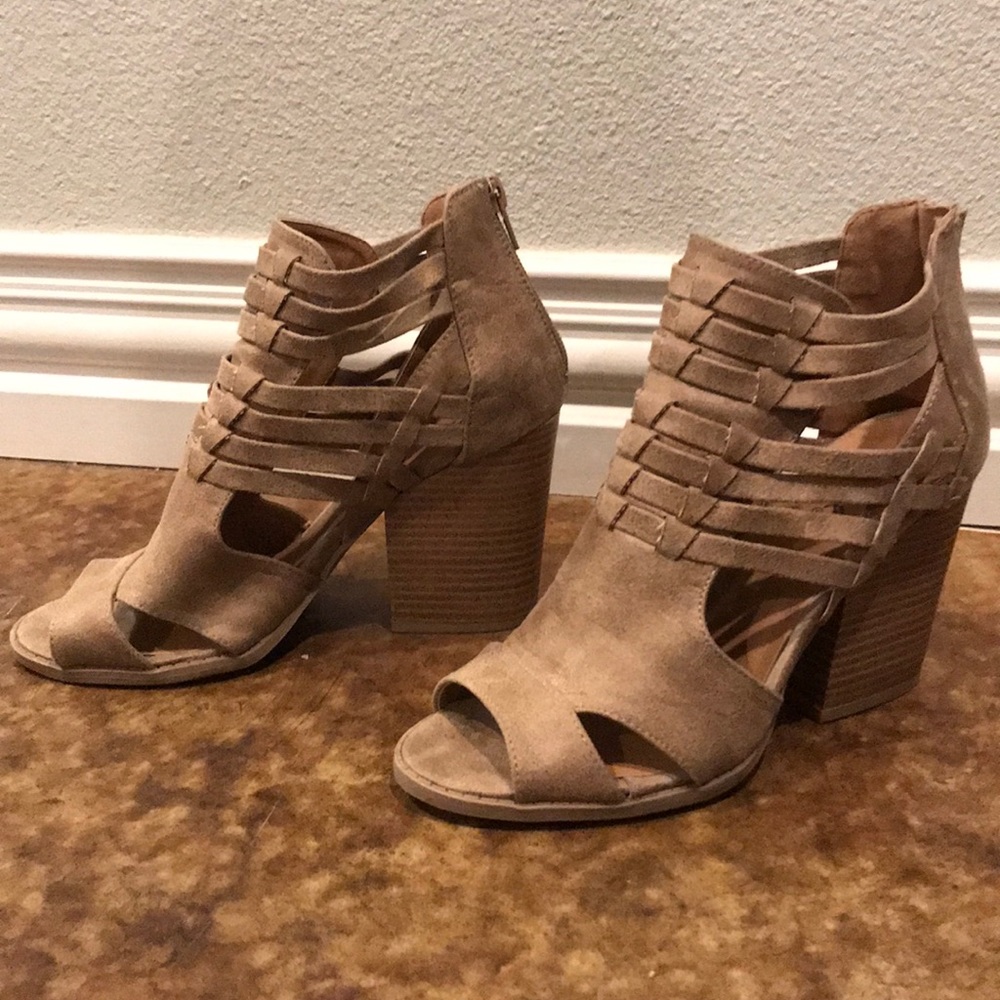 Suede heels